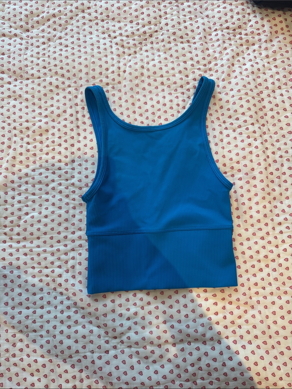 lululemon athletica Blue Ribbed Tank Top